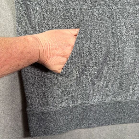Oakley Hoodie Mens XL Gray Spellout Logo Pullover Sweatshirt Pocket Athleisure - Picture 4 of 11